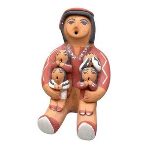 A. Loretto Jemez NM Native American Storyteller Figurine Children Clay Sculpture